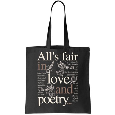 Alls Fair In Love And Poetry Taylor New Song Ttpd Tote Bag