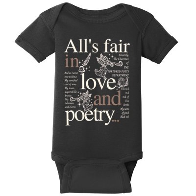 Alls Fair In Love And Poetry Taylor New Song Ttpd Baby Bodysuit