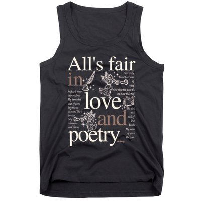 Alls Fair In Love And Poetry Taylor New Song Ttpd Tank Top