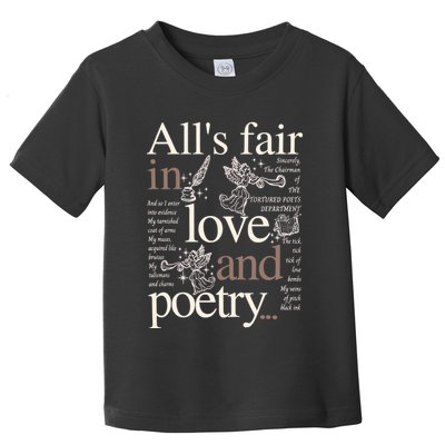 Alls Fair In Love And Poetry Taylor New Song Ttpd Toddler T-Shirt