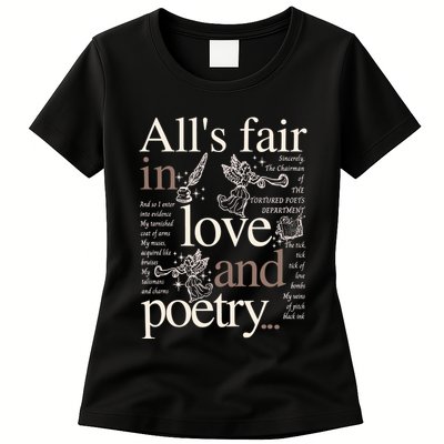 Alls Fair In Love And Poetry Taylor New Song Ttpd Womens T-Shirt