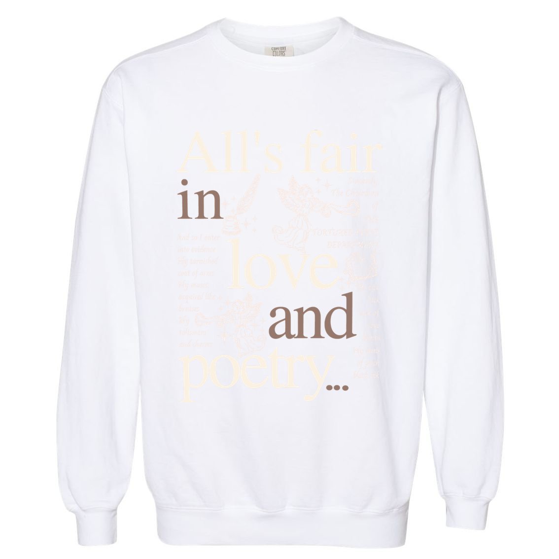 Alls Fair In Love And Poetry Taylor New Song Ttpd Garment-Dyed Sweatshirt