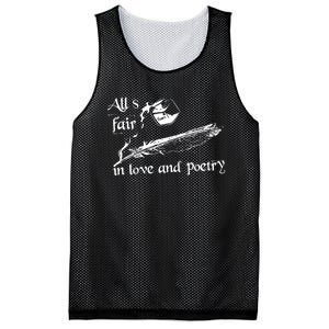 AllS Fair In Love & Poetry Funny Valentines Day Mesh Reversible Basketball Jersey Tank