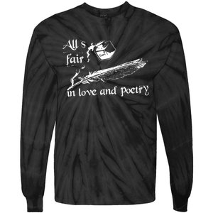 AllS Fair In Love & Poetry Funny Valentines Day Tie-Dye Long Sleeve Shirt