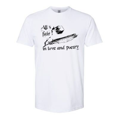 AllS Fair In Love & Poetry Funny Valentines Day Softstyle CVC T-Shirt