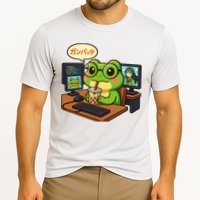Anime Frog IT Geek Otaku Coding Desk Boba Lover  Cooling Performance Crew T-Shirt