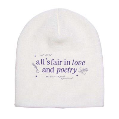 AllS Fair In Love And Poets Short Acrylic Beanie