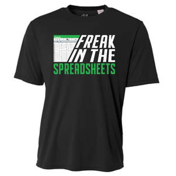 Accountant Freak In The Spreadsheets Accounting Cooling Performance Crew T-Shirt