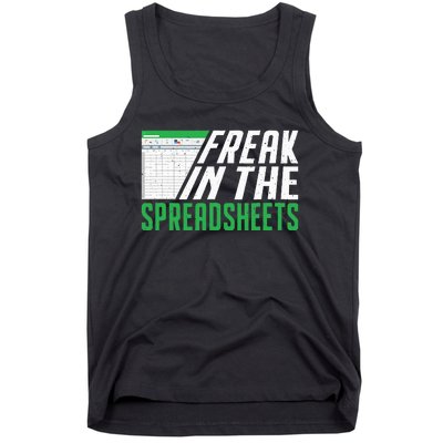 Accountant Freak In The Spreadsheets Accounting Tank Top