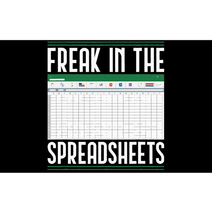 Accountant Freak In The Spreadsheets Accounting Bumper Sticker