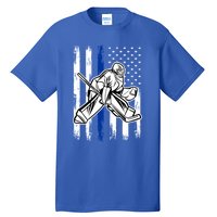 American Flag Ice Hockey For Vintage Goalie Player Cute Gift Tall T-Shirt