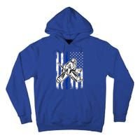 American Flag Ice Hockey For Vintage Goalie Player Cute Gift Tall Hoodie