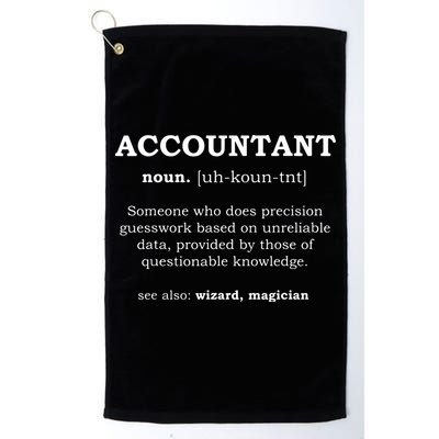 Accountant Funny Job Title Dictionary Profession Definition Golf Towel