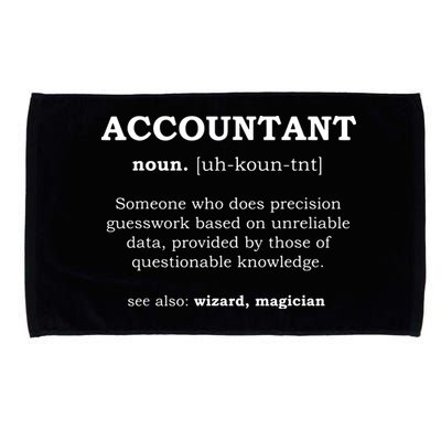 Accountant Funny Job Title Dictionary Profession Definition Microfiber Hand Towel