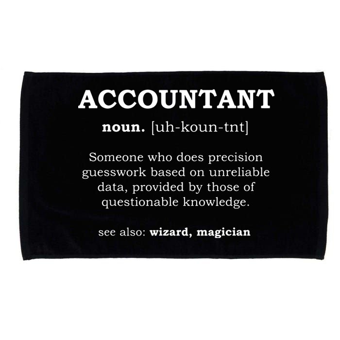 Accountant Funny Job Title Dictionary Profession Definition Microfiber Hand Towel
