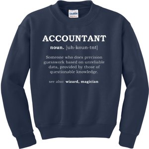 Accountant Funny Job Title Dictionary Profession Definition Kids Sweatshirt