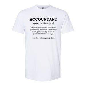 Accountant Funny Job Title Dictionary Profession Definition Softstyle® CVC T-Shirt