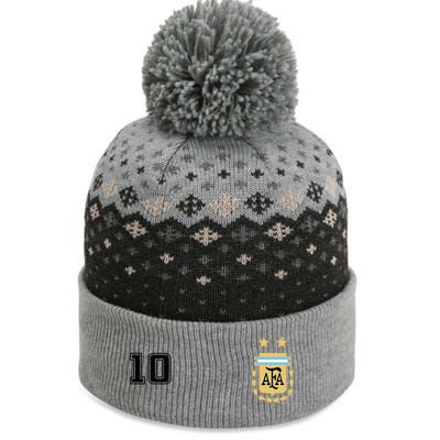 Argentina Flag Jersey Vintage Futbol Soccer Remera The Baniff Cuffed Pom Beanie