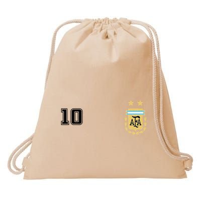 Argentina Flag Jersey Vintage Futbol Soccer Remera Drawstring Bag