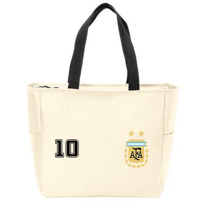 Argentina Flag Jersey Vintage Futbol Soccer Remera Zip Tote Bag