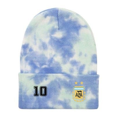 Argentina Flag Jersey Vintage Futbol Soccer Remera Tie Dye 12in Knit Beanie