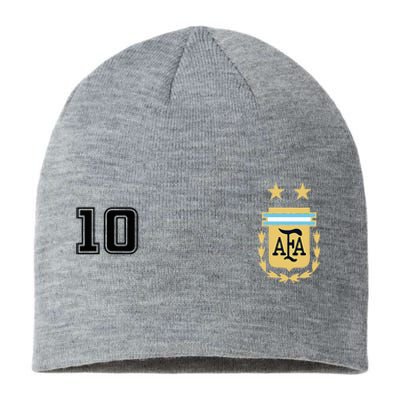 Argentina Flag Jersey Vintage Futbol Soccer Remera Sustainable Beanie