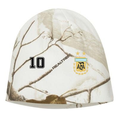 Argentina Flag Jersey Vintage Futbol Soccer Remera Kati - Camo Knit Beanie