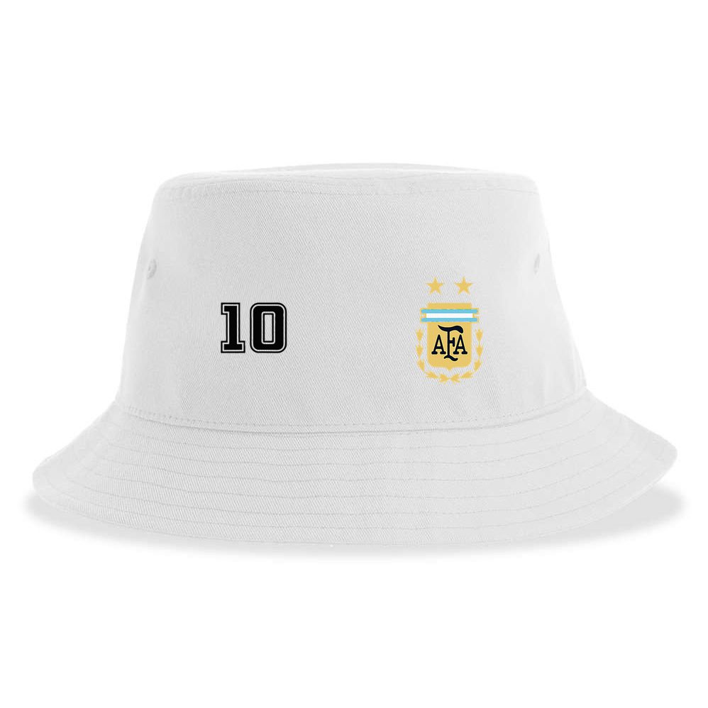 Argentina Flag Jersey Vintage Futbol Soccer Remera Sustainable Bucket Hat
