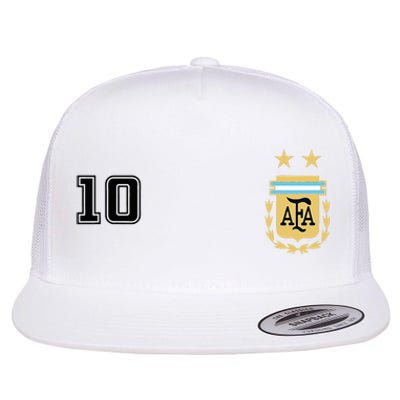 Argentina Flag Jersey Vintage Futbol Soccer Remera Flat Bill Trucker Hat