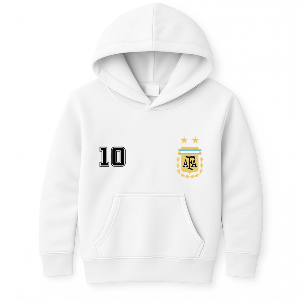 Argentina Flag Jersey Vintage Futbol Soccer Remera Kids Hoodie