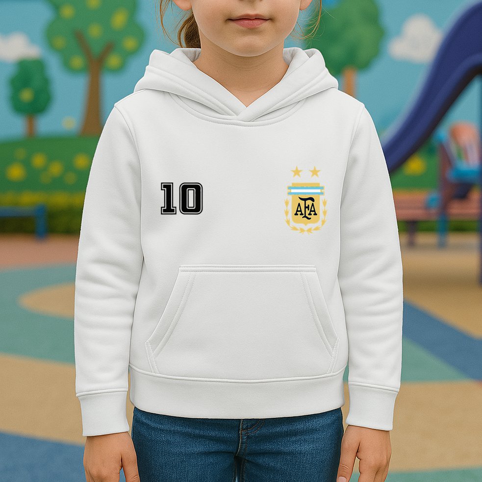 Argentina Flag Jersey Vintage Futbol Soccer Remera Kids Hoodie