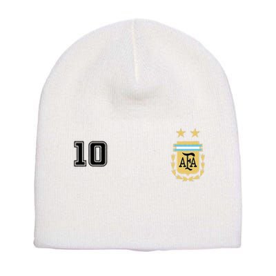 Argentina Flag Jersey Vintage Futbol Soccer Remera Short Acrylic Beanie