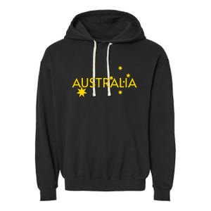 Australia Flag Jersey Garment-Dyed Fleece Hoodie