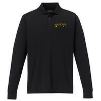 Australia Flag Jersey Performance Long Sleeve Polo