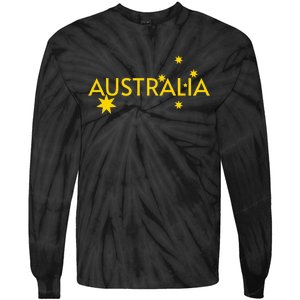 Australia Flag Jersey Tie-Dye Long Sleeve Shirt