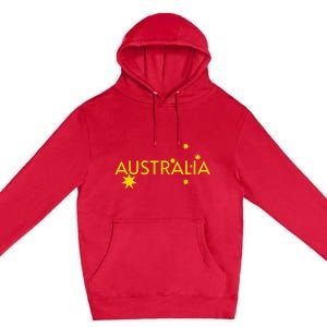 Australia Flag Jersey Premium Pullover Hoodie