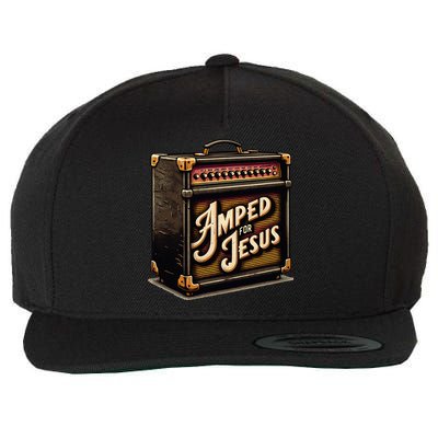 Amped for Jesus Christian Worship Music Praise and Faith Wool Snapback Cap