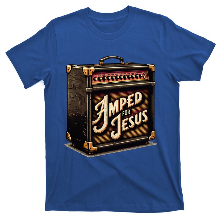 Amped for Jesus Christian Worship Music Praise and Faith T-Shirt