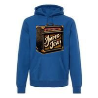 Amped for Jesus Christian Worship Music Praise and Faith Premium Hoodie