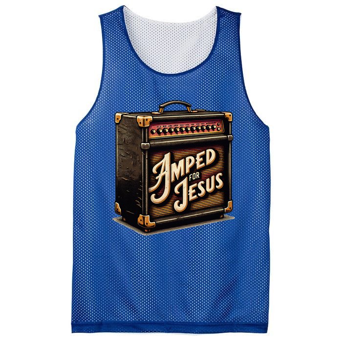 Amped for Jesus Christian Worship Music Praise and Faith Mesh Reversible Basketball Jersey Tank