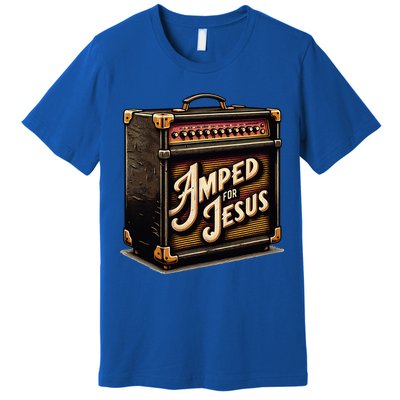 Amped for Jesus Christian Worship Music Praise and Faith Premium T-Shirt