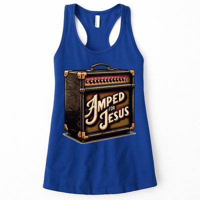 Amped for Jesus Christian Worship Music Praise and Faith Womens Tank Top