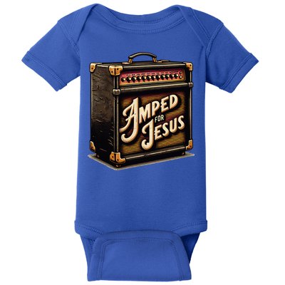 Amped for Jesus Christian Worship Music Praise and Faith Baby Bodysuit