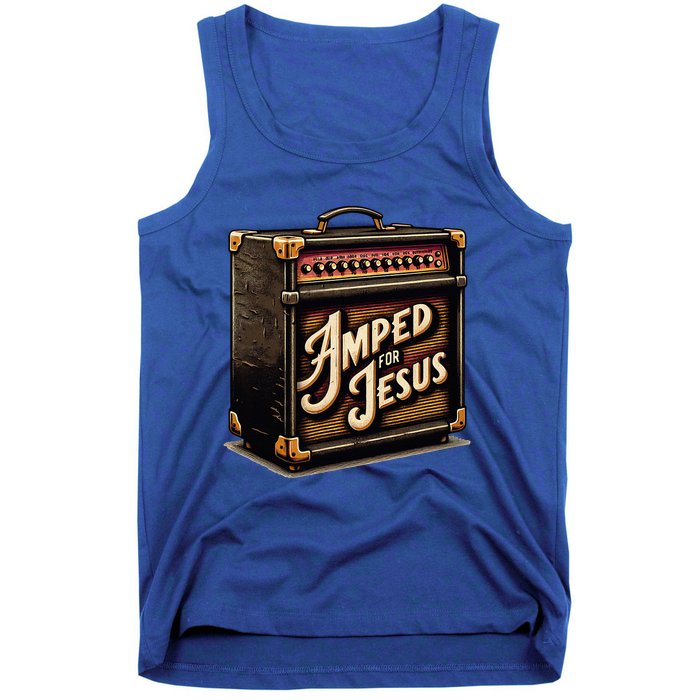 Amped for Jesus Christian Worship Music Praise and Faith Tank Top