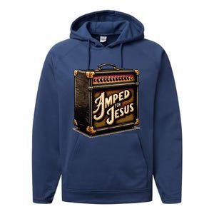 Amped for Jesus Christian Worship Music Praise and Faith Performance Fleece Hoodie