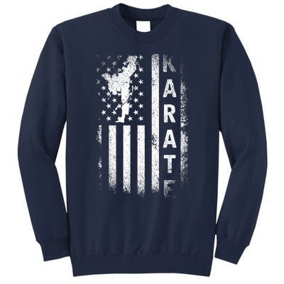 America Flag Japan Martial Arts Ninja Gift Karate Tall Sweatshirt