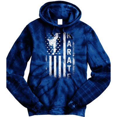 America Flag Japan Martial Arts Ninja Gift Karate Tie Dye Hoodie