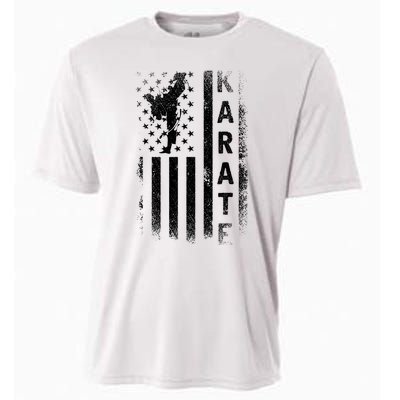 America Flag Japan Martial Arts Ninja Gift Karate Cooling Performance Crew T-Shirt