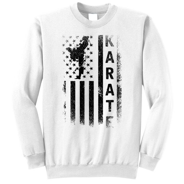 America Flag Japan Martial Arts Ninja Gift Karate Sweatshirt