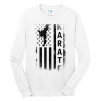 America Flag Japan Martial Arts Ninja Gift Karate Tall Long Sleeve T-Shirt